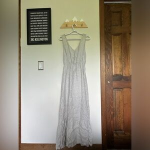 Cream linen dress
